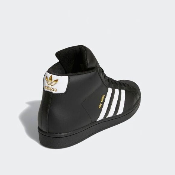 ADIDAS ORIGINAL PRO MODEL MEN\'S-BLACK/WHITE‎ SIZE 10.5 main image 6